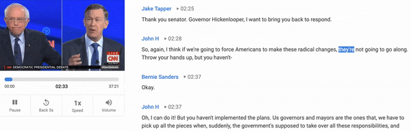 Bernie Sanders - Hickenlooper transcript