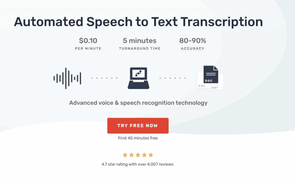 Try Rev's Automated Transcription for Free