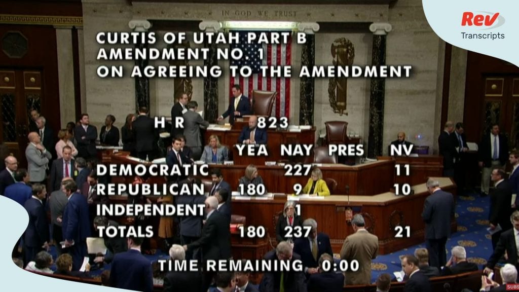 House of Representatives Vote on Impeachment Transcript
