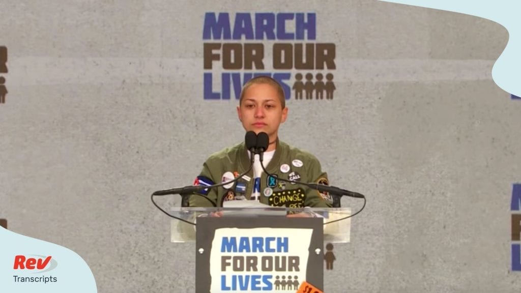 Emma Gonzalez Speech Transcript March for Our Lives