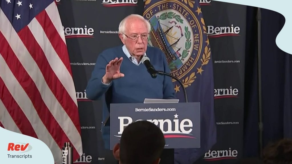 Bernie Sanders Speech Transcript During Delayed Iowa Results