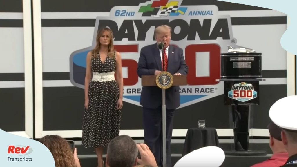 Donald Trump Speech Transcript Daytona 500