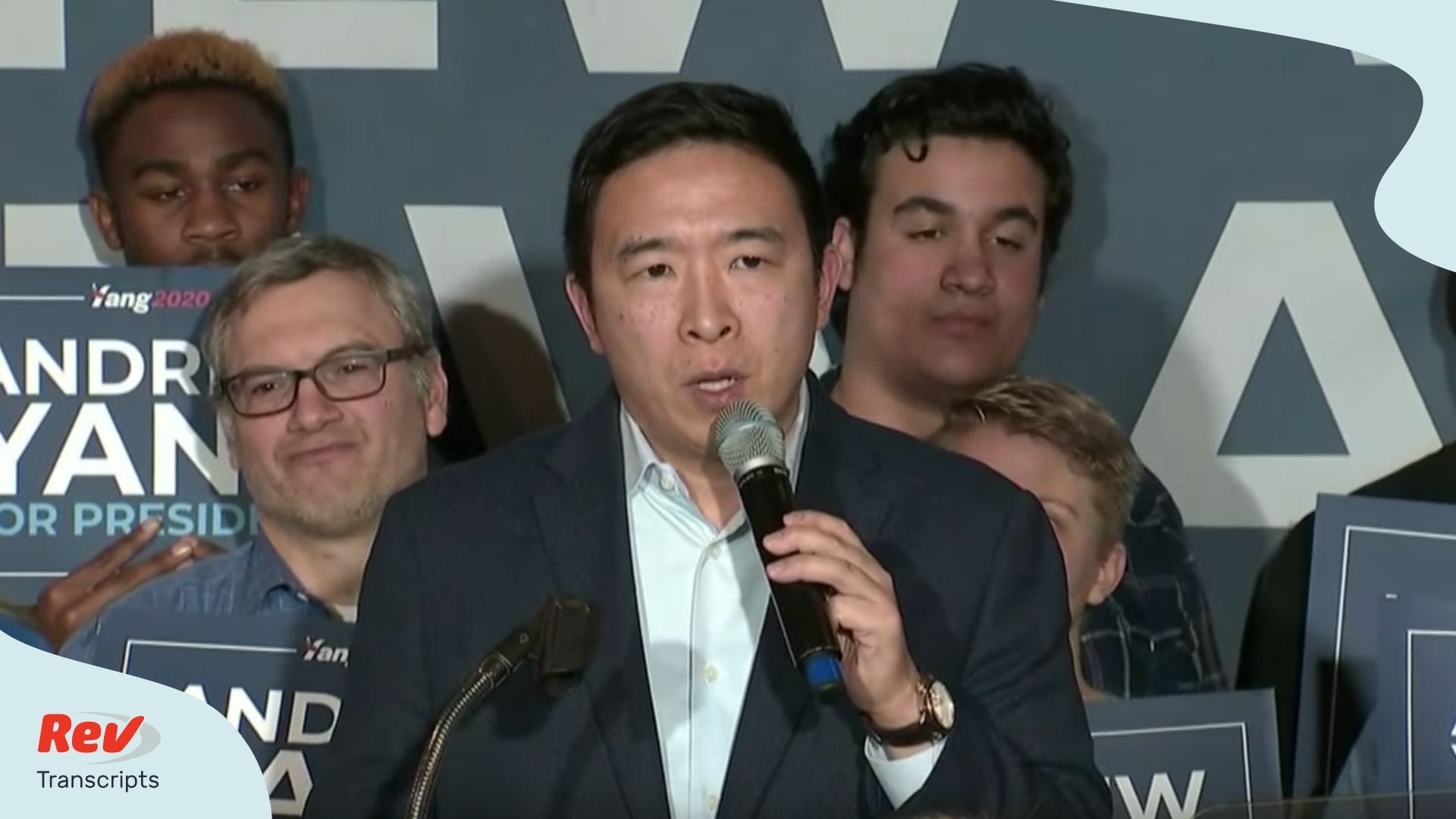 Transcript Andrew Yang Announces Suspending Presidential Campaign