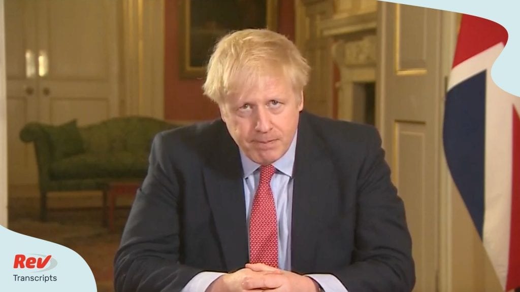 Boris Johnson Announces UK Lockdown Transcript Coronavirus March 23
