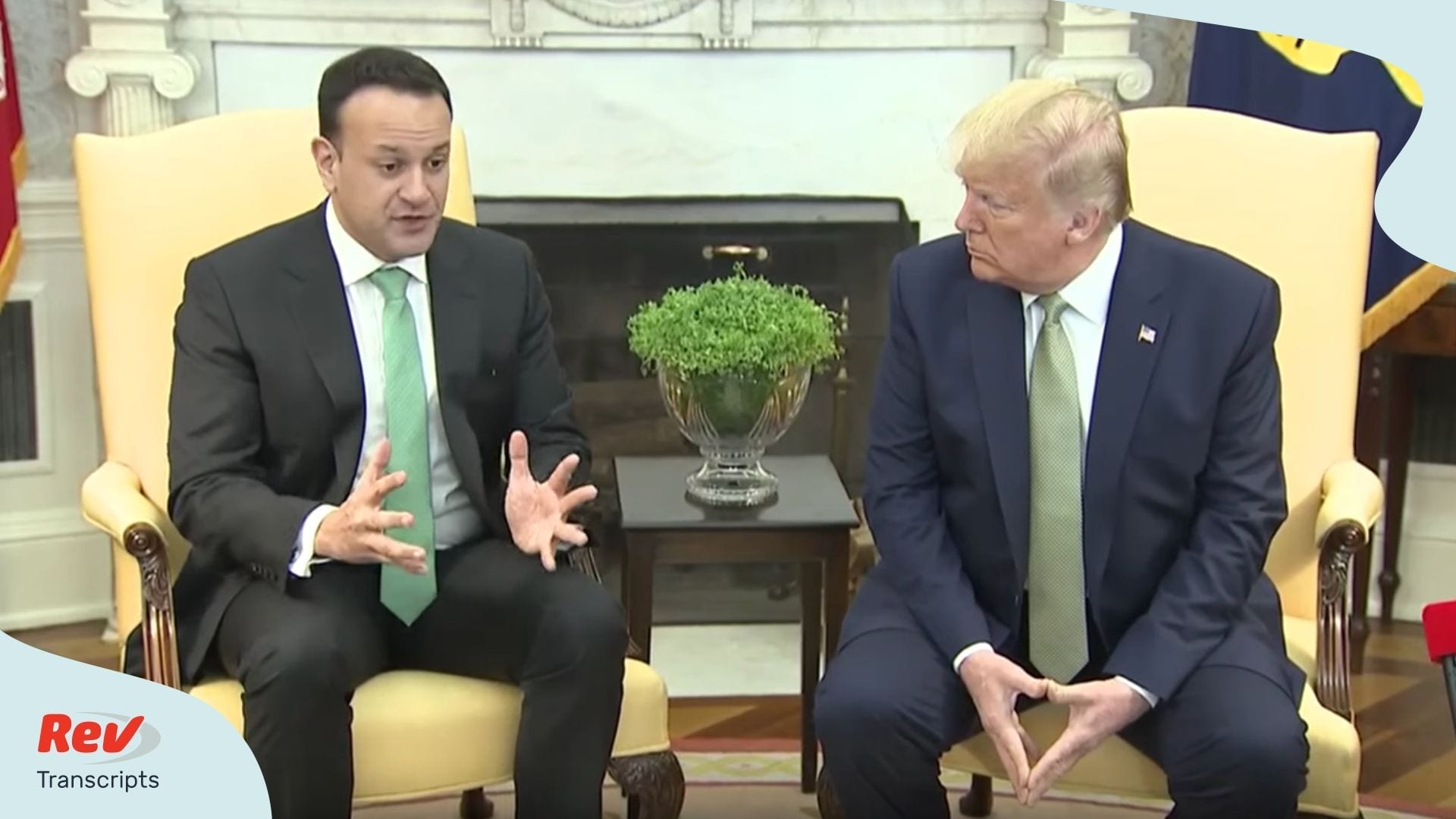 Donald Trump Meeting Transcript Irish Prime Minister