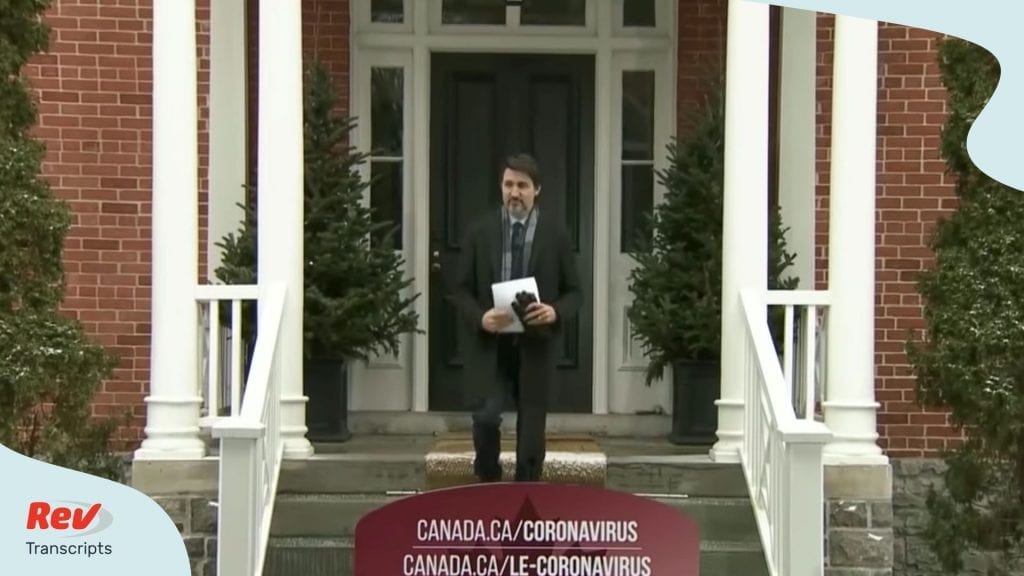 Justin Trudeau Coronavirus Briefing March 23 Canada