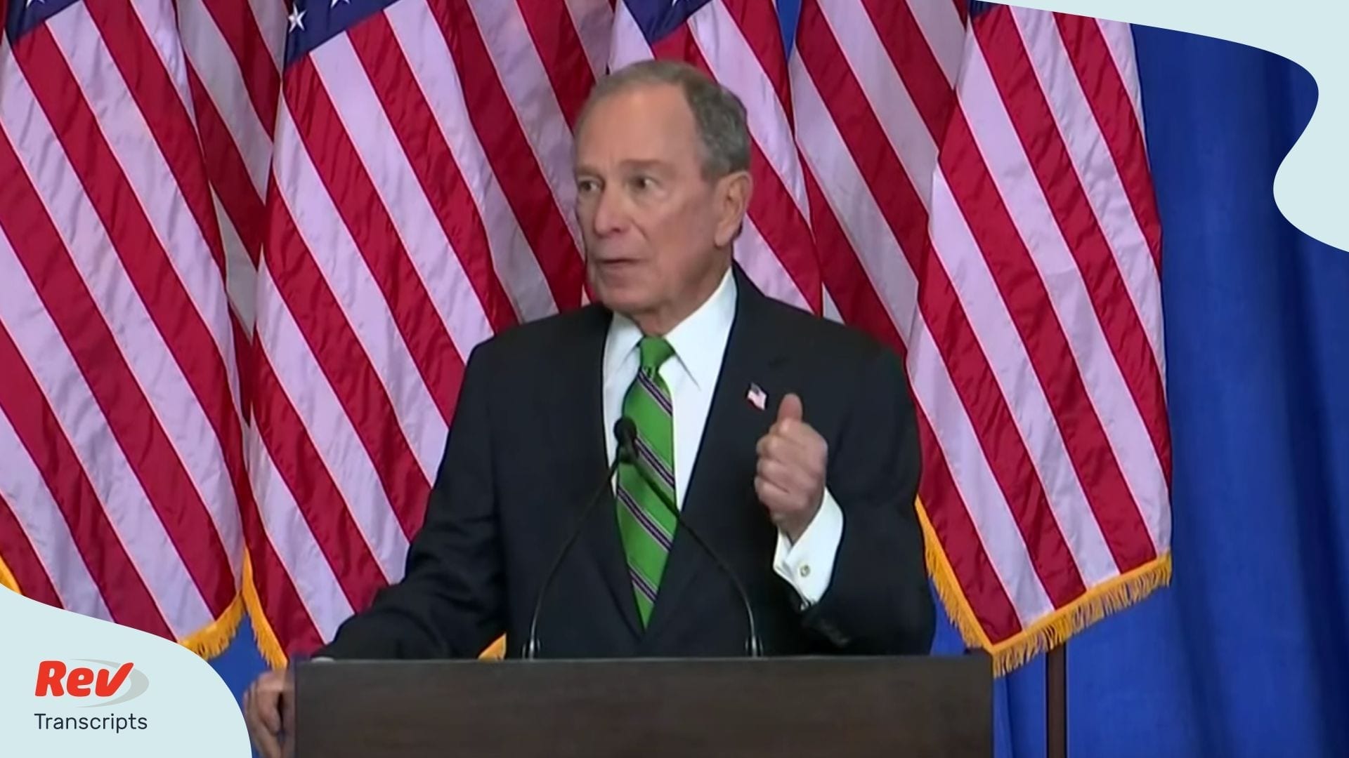 Mike Bloomberg Speech Bloomberg Drops Out