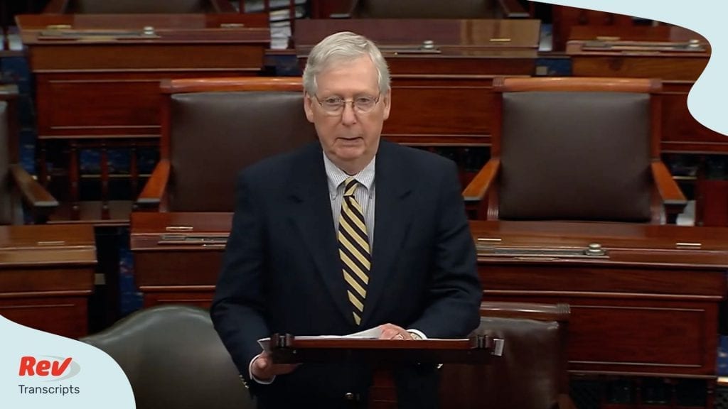 Mitch McConnell Speech After Vote Fails