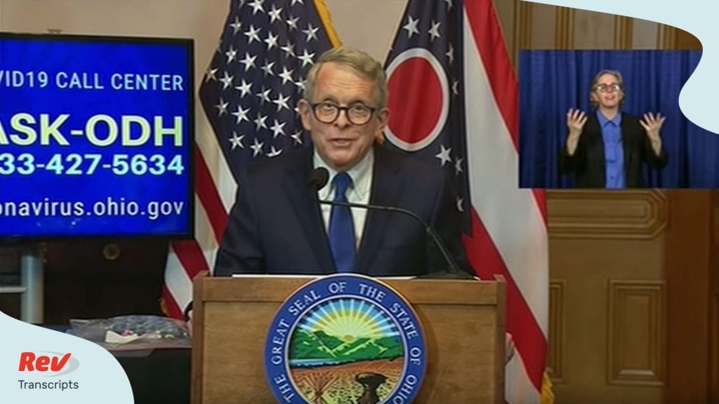Ohio Governor Coronavirus Press Conference