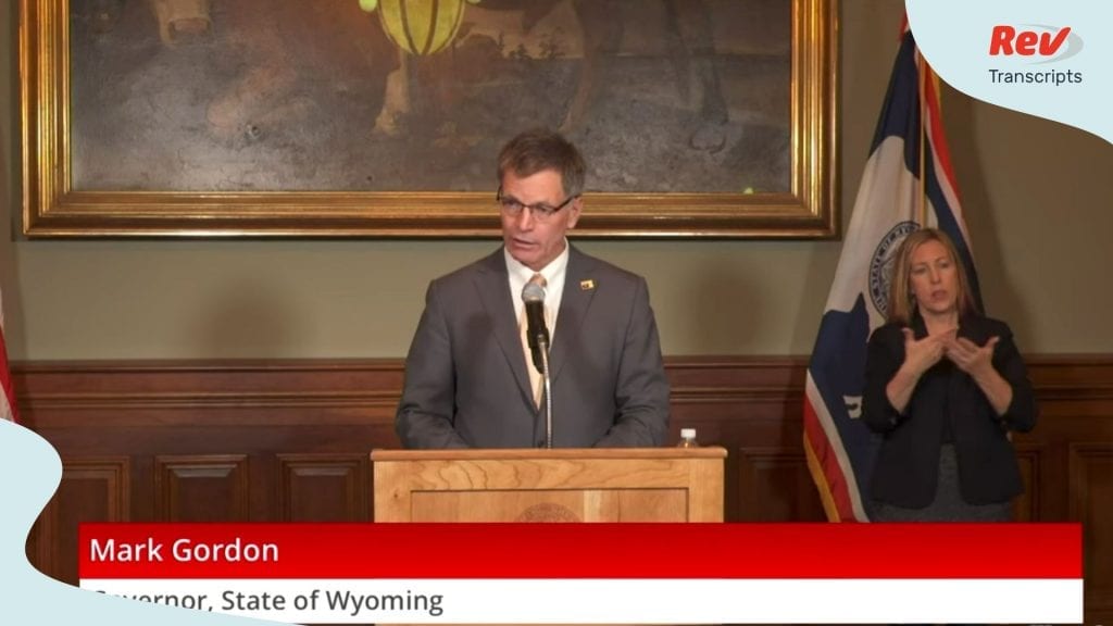 Wyoming Governor Coronavirus Press Conference