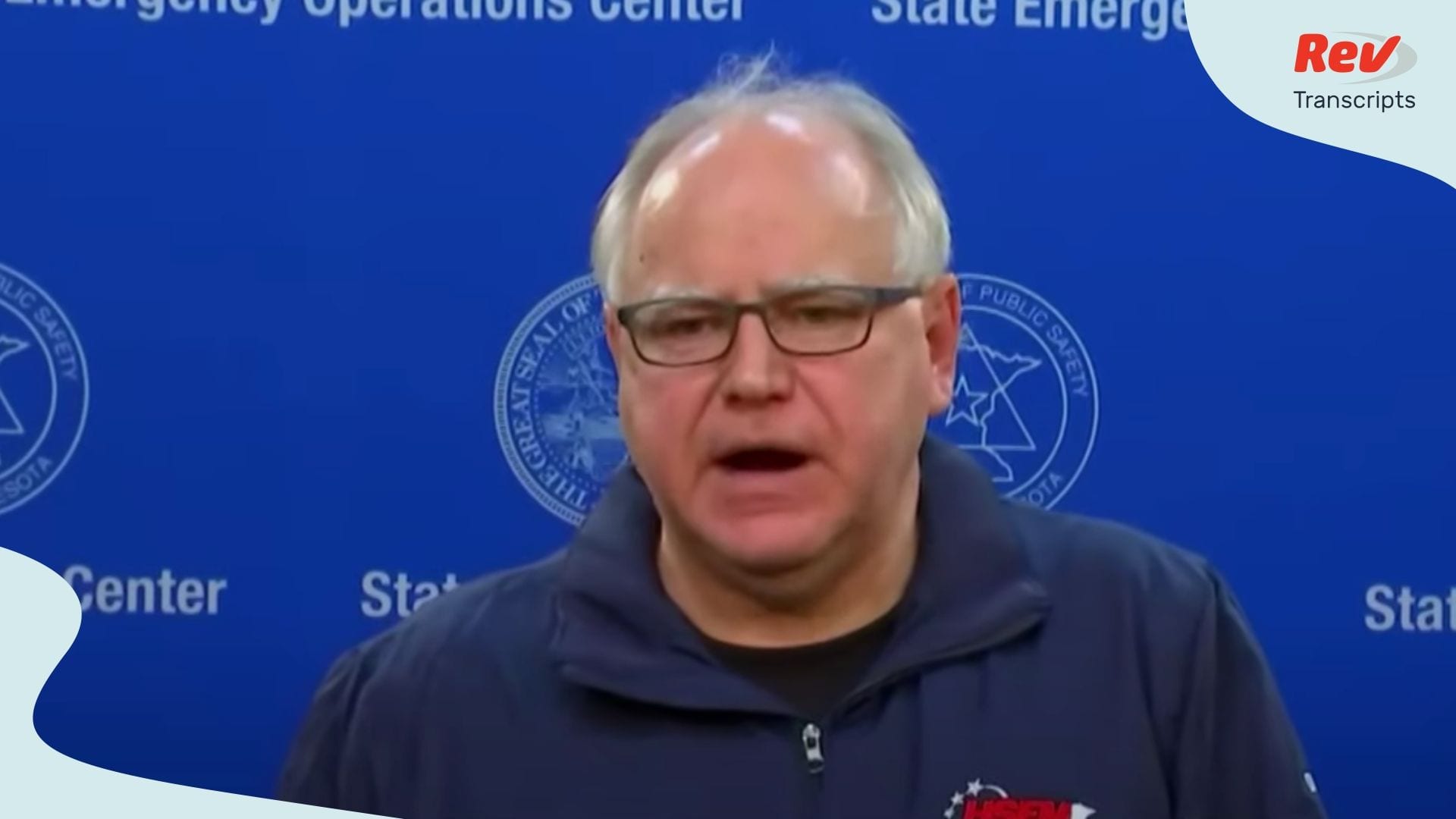 Governor Tim Walz Mayor Frey Press Conference Fourth Night of Protests