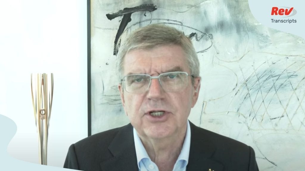 IOC Chief on Olympics in Tokyo Interview Transcript