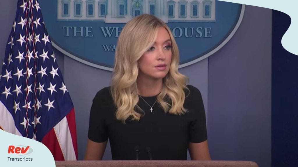 Kayleigh McEnany Press Conference Transcript March 26