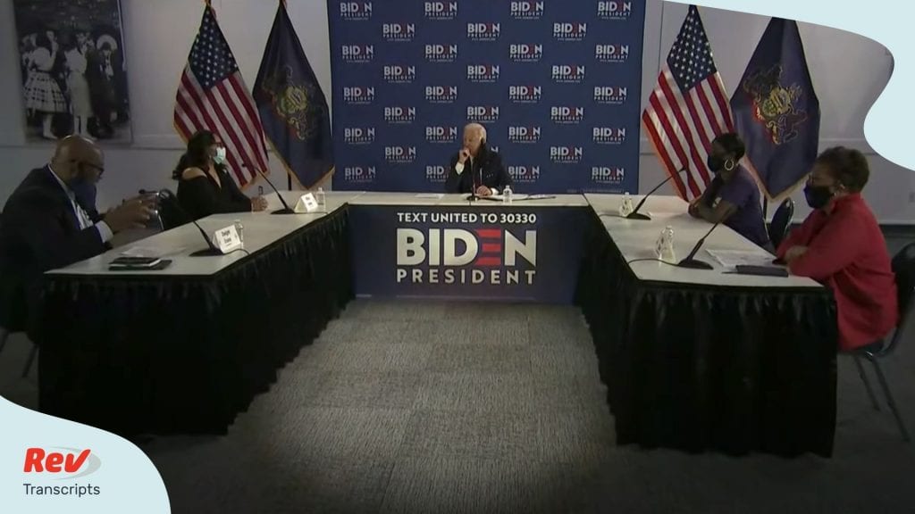 Joe Biden Roundtable Transcript Philadelphia Reopen