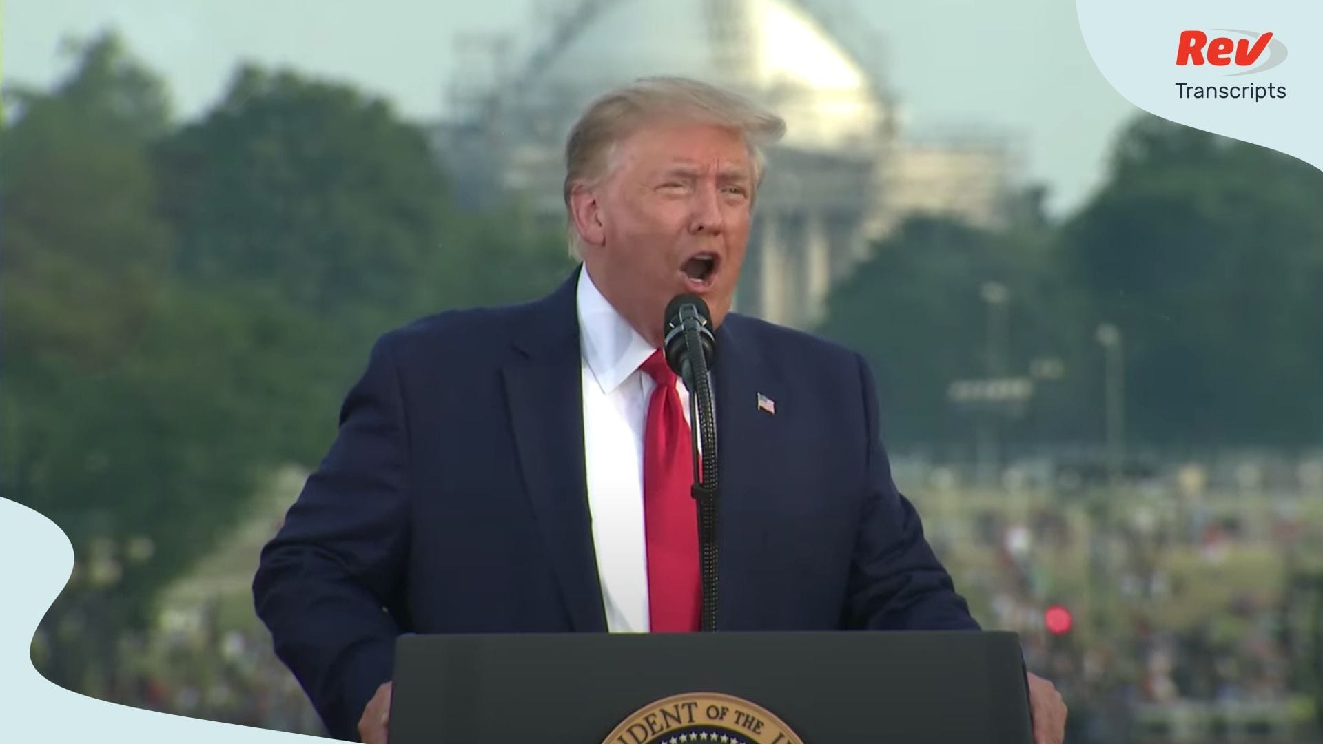 Donald Trump Salute to America Speech Transcript