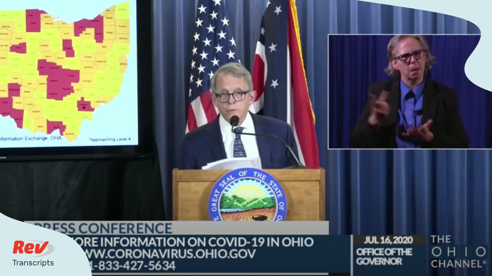 Mike DeWine Press Conference July 16