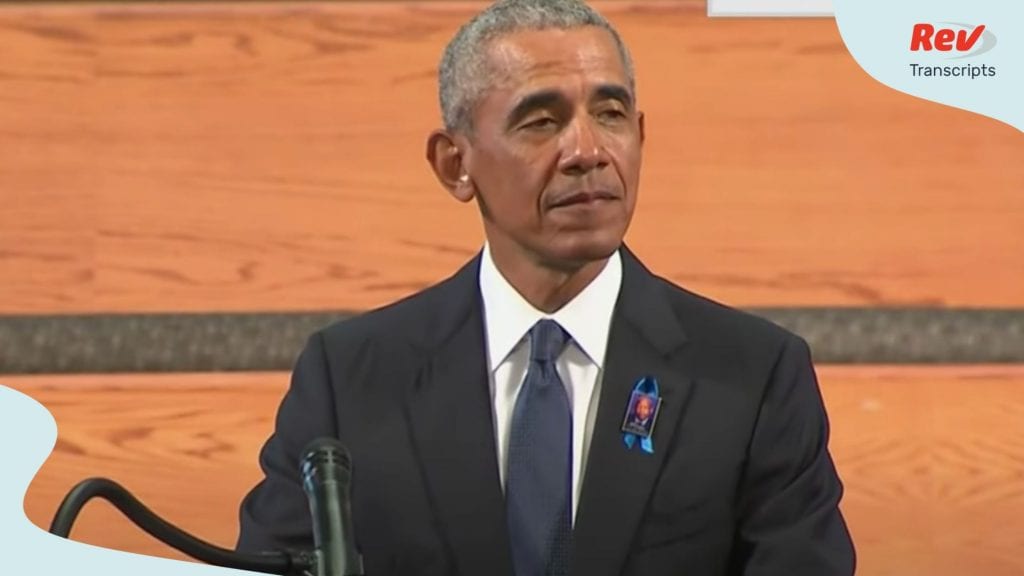Barack Obama Eulogy Transcript at John Lewis Funeral July 30