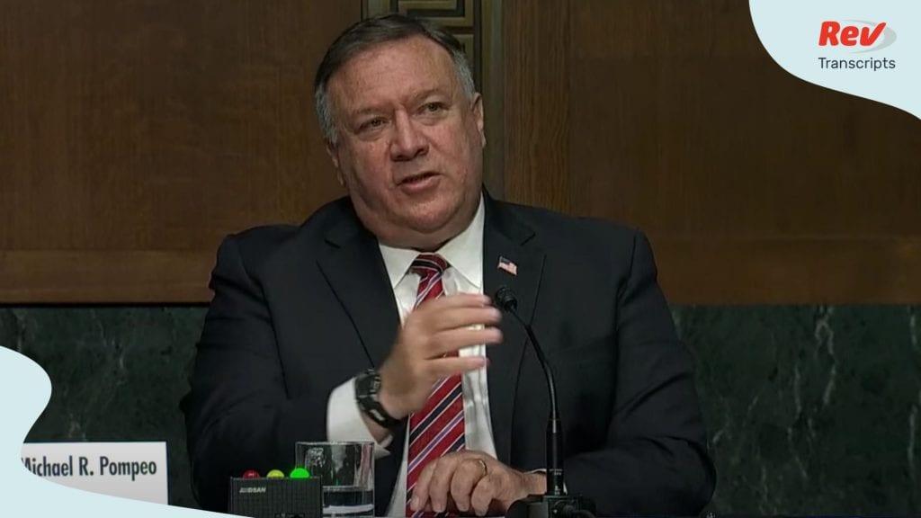 Mike Pompeo Testimony Transcript: Secretary of State Testifies on State Dept. Budget