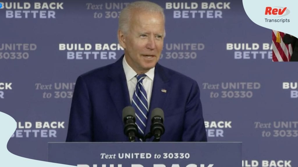 Joe Biden announced his caregiving plan in a speech July 21