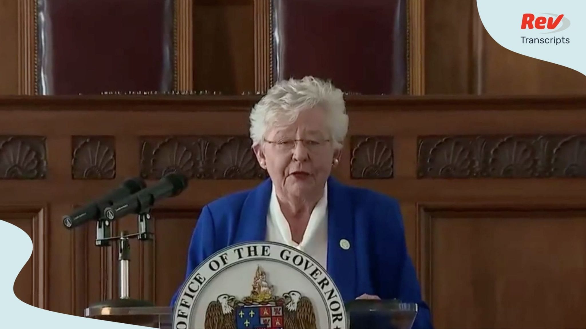 Governor Kay Ivey gave a press conference July 15