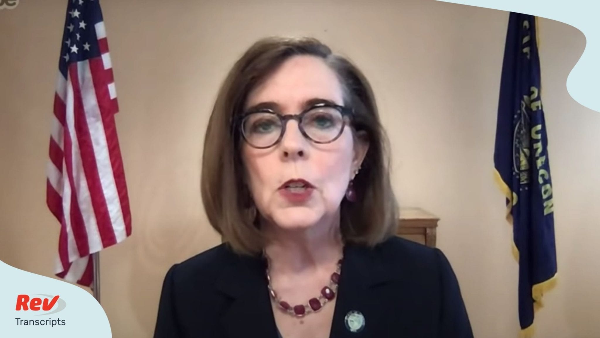 Governor Kate Brown speaks about federal law enforcement in Portland July 20