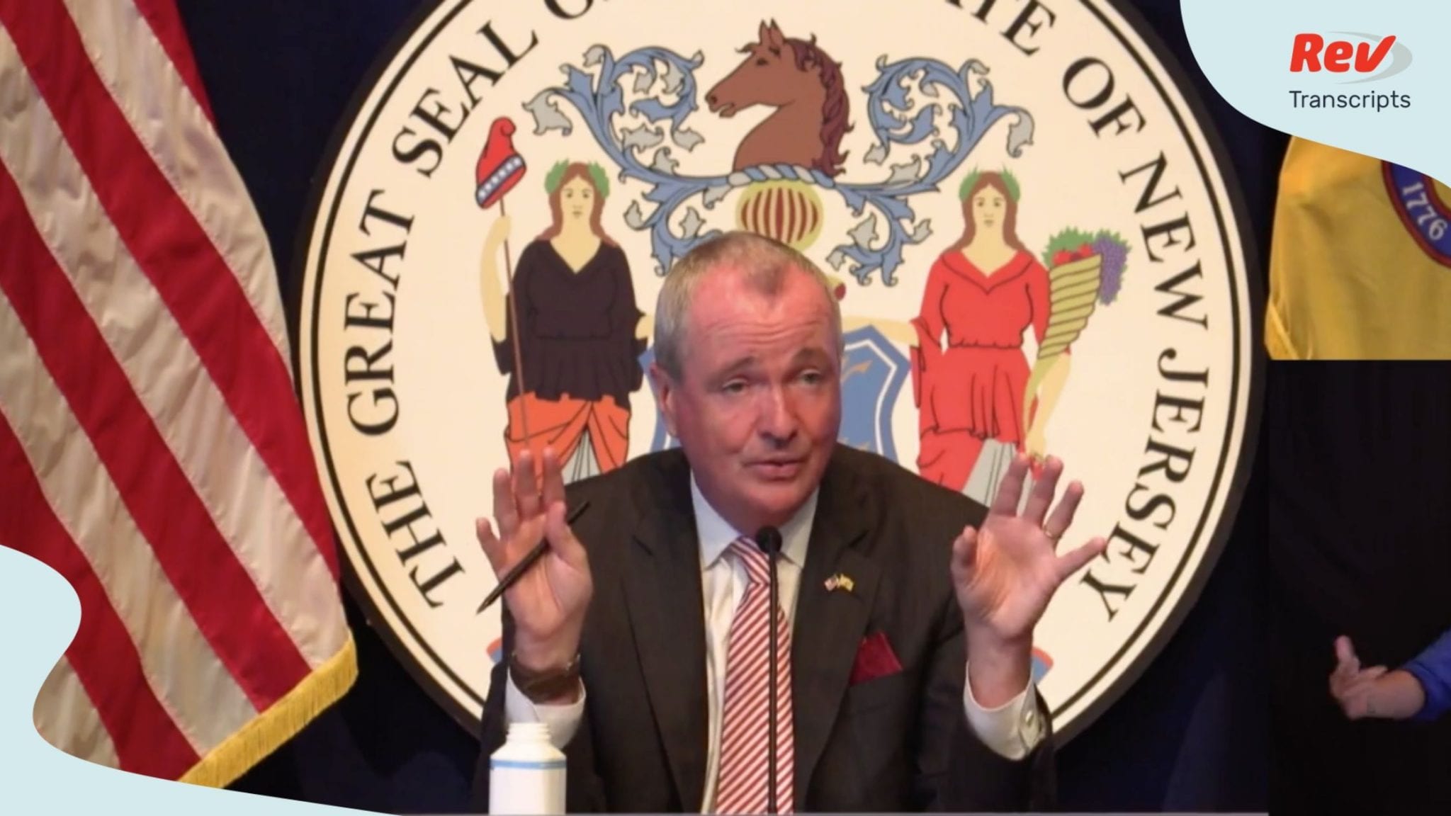 NJ Governor Murphy gave a press conference about COVID-19 on July 13