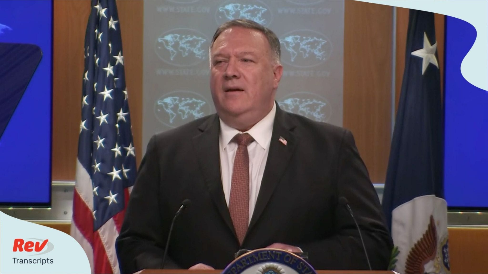 Mike Pompeo gives press conference July 15