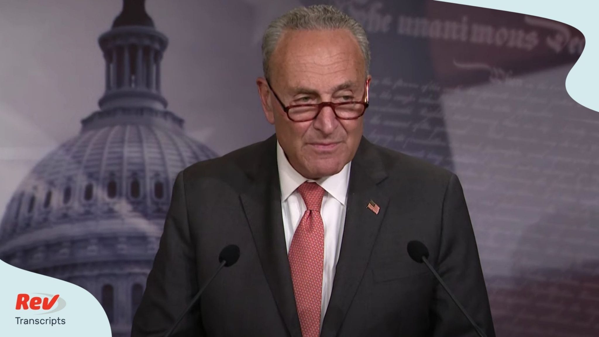 Chuck Schumer gave a press conference on July 21