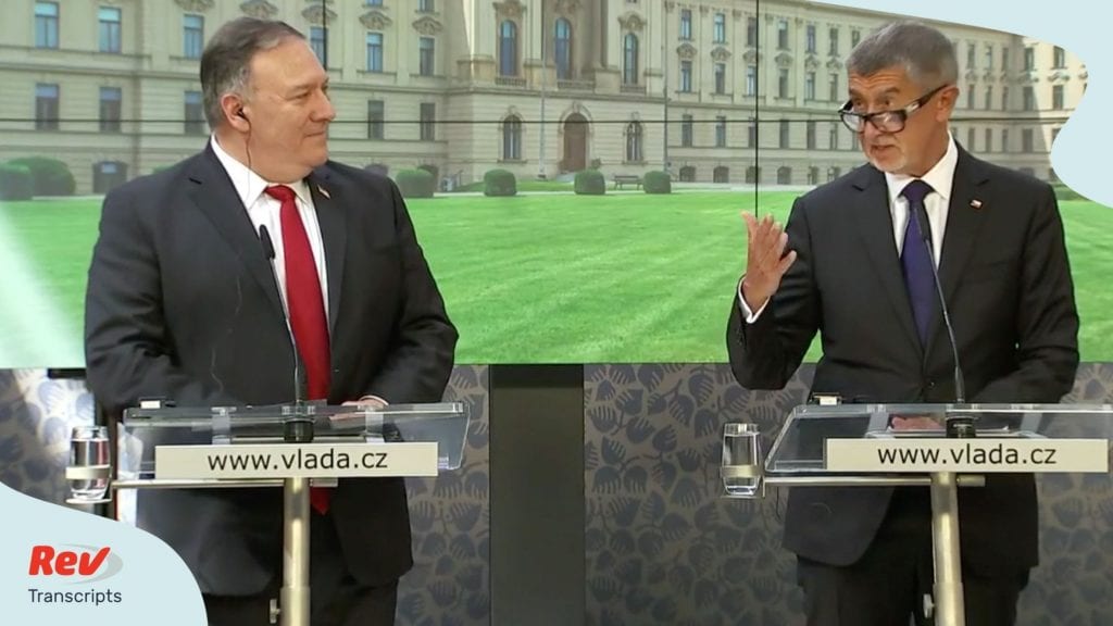 Mike Pompeo Joint Press Conference Transcript with Czech Prime Minister Andrej Babis August 12