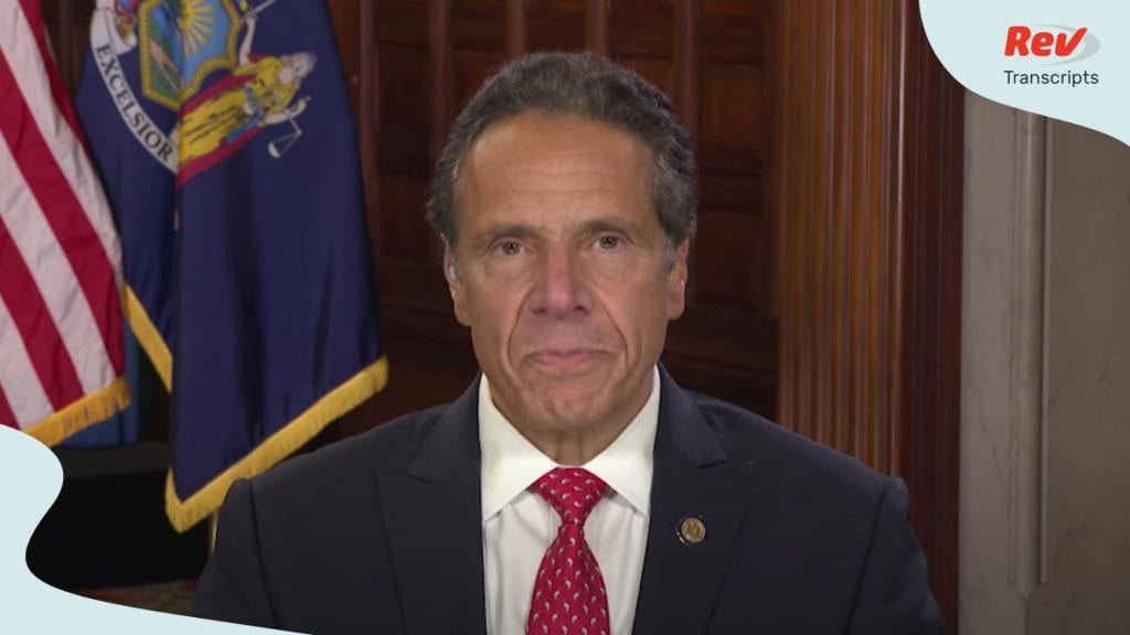 Andrew Cuomo Remarks National Governors Association Transcript August 5