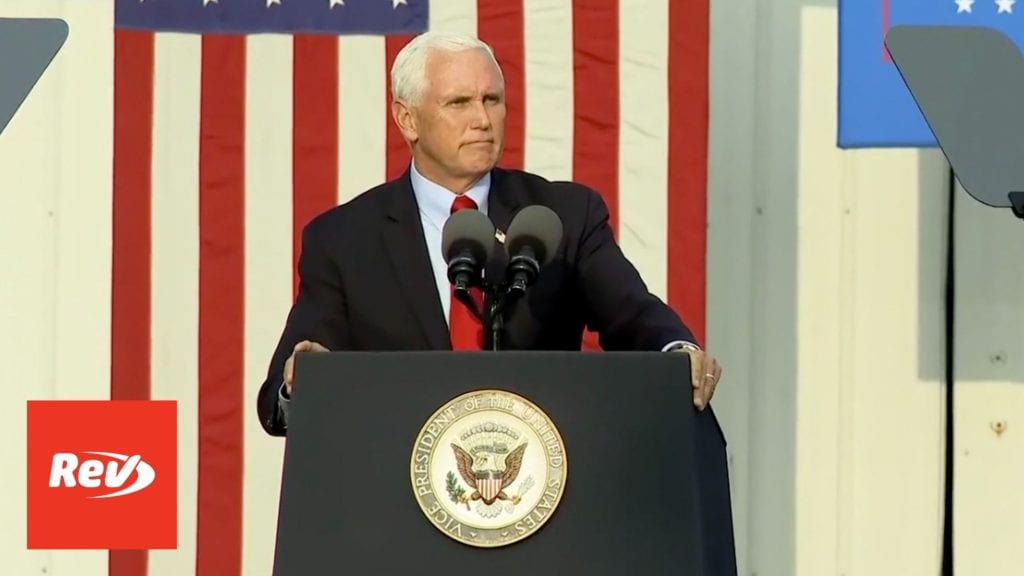 Mike Pence 'Workers for Trump' Event Speech Transcript Zanesville, Ohio September 16