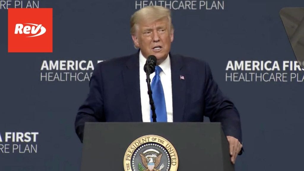 Donald Trump 'America First Healthcare' Speech Transcript September 24