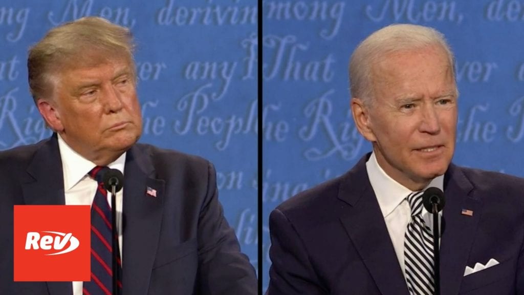 Donald Trump & Joe Biden 1st Presidential Debate Transcript 2020