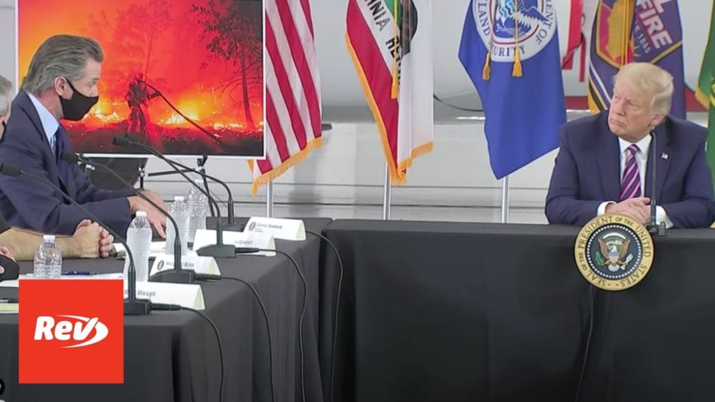Donald Trump Receives Briefing on California Wildfires Transcript September 14