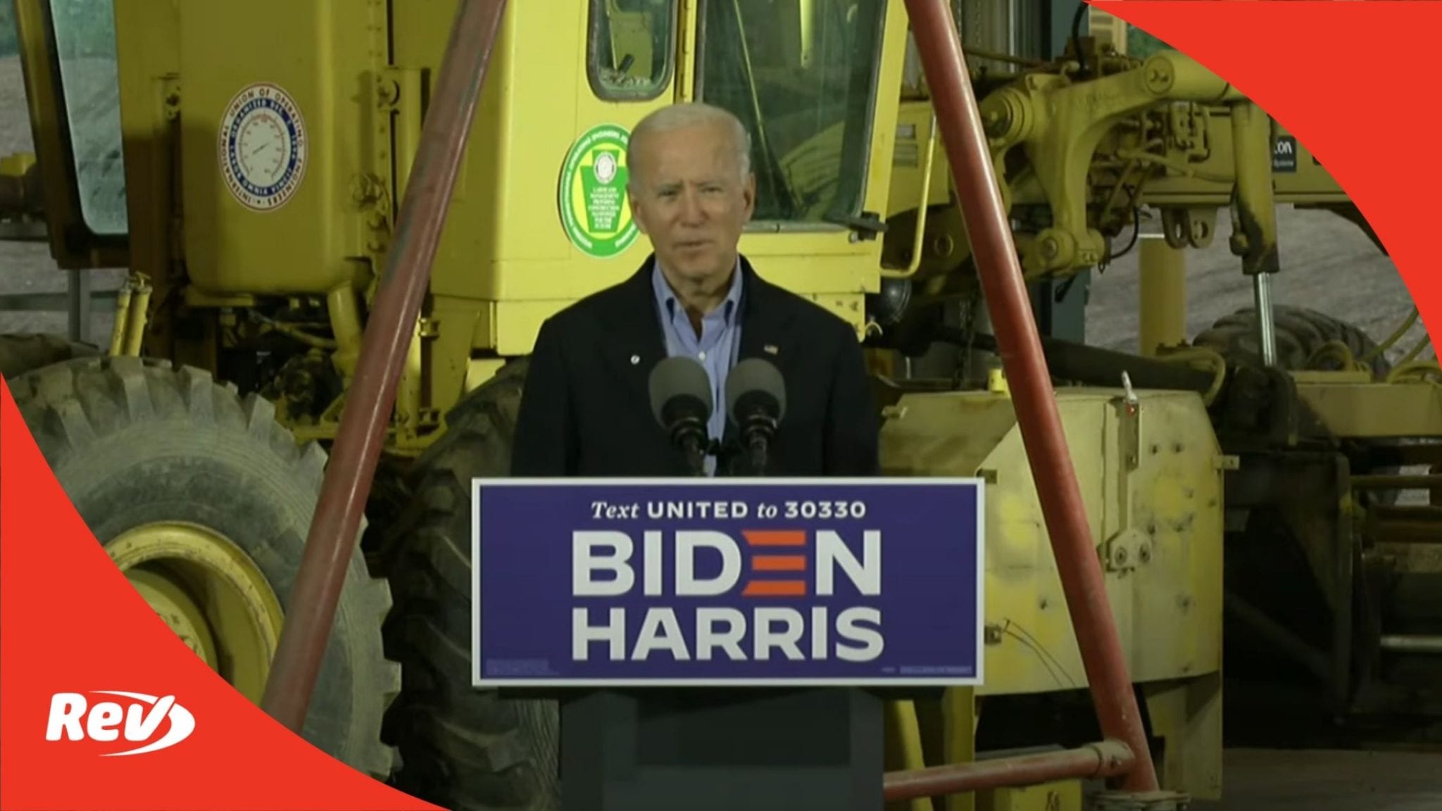 Joe Biden Train Tour Campaign Speech Transcript Greensburg, PA September 30