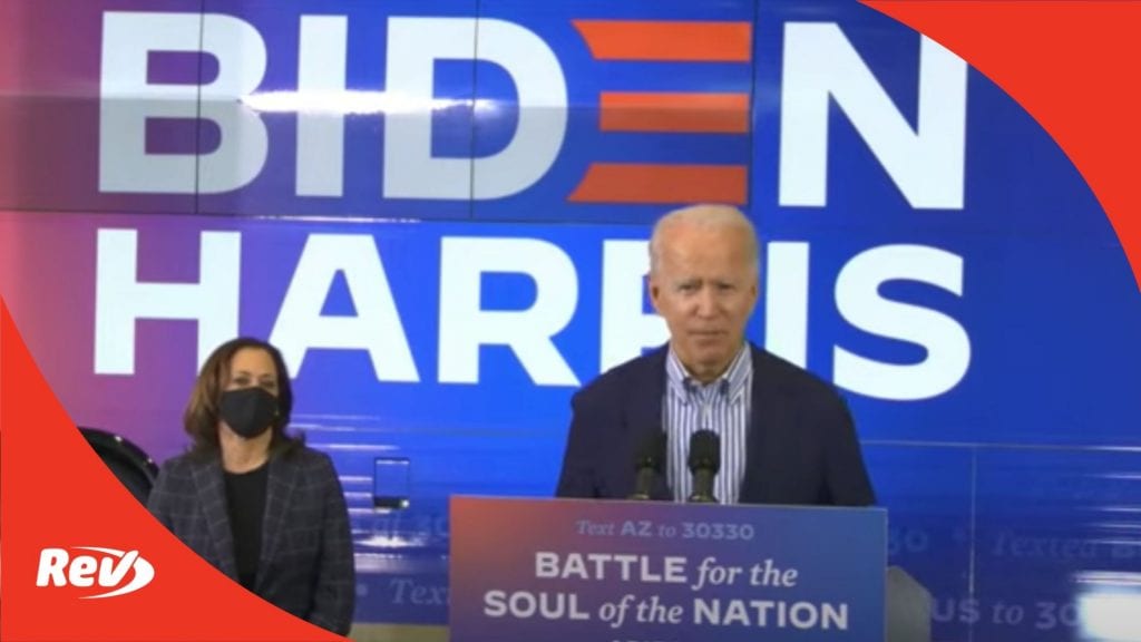 Joe Biden & Kamala Harris Campaign Event Phoenix, AZ Transcript October 8