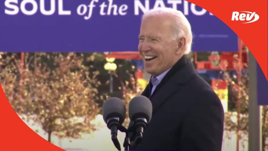 Joe Biden Campaign Event Speech Transcript Des Moines, Iowa October 30