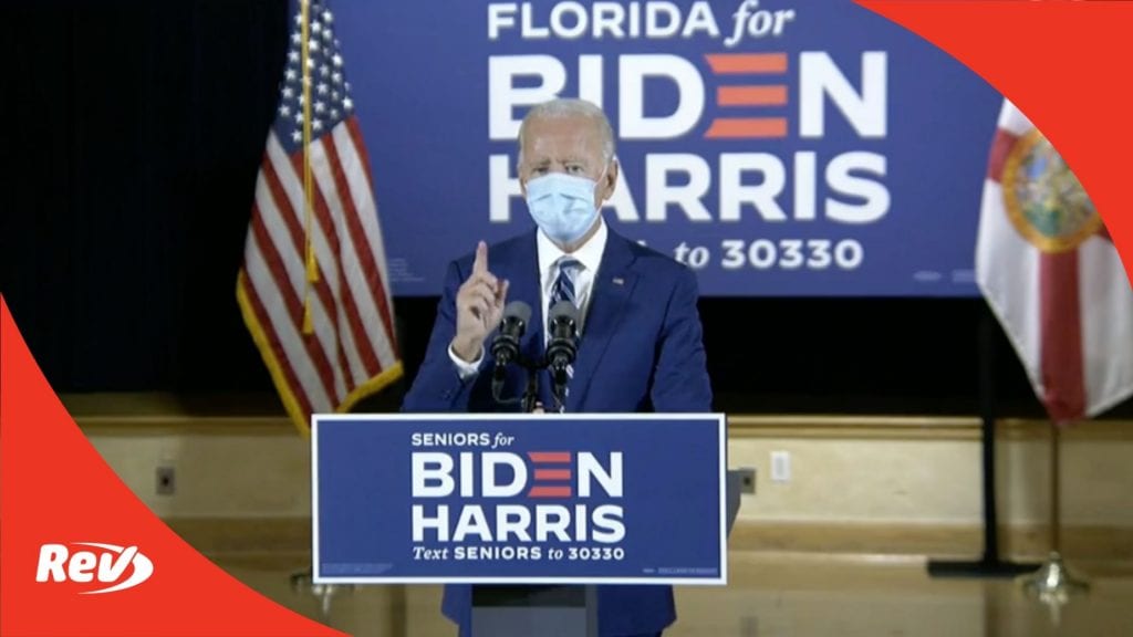 Joe Biden Campaign Speech Pembroke Pines, Florida Transcript October 13: Talks Social Security