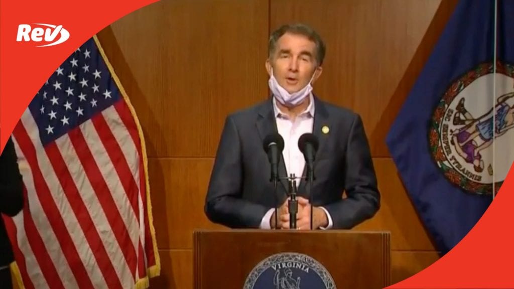 Virginia Gov. Gavin Northam Press Conference Transcript: First After COVID-19 Diagnosis & Busted Kidnapping Plot