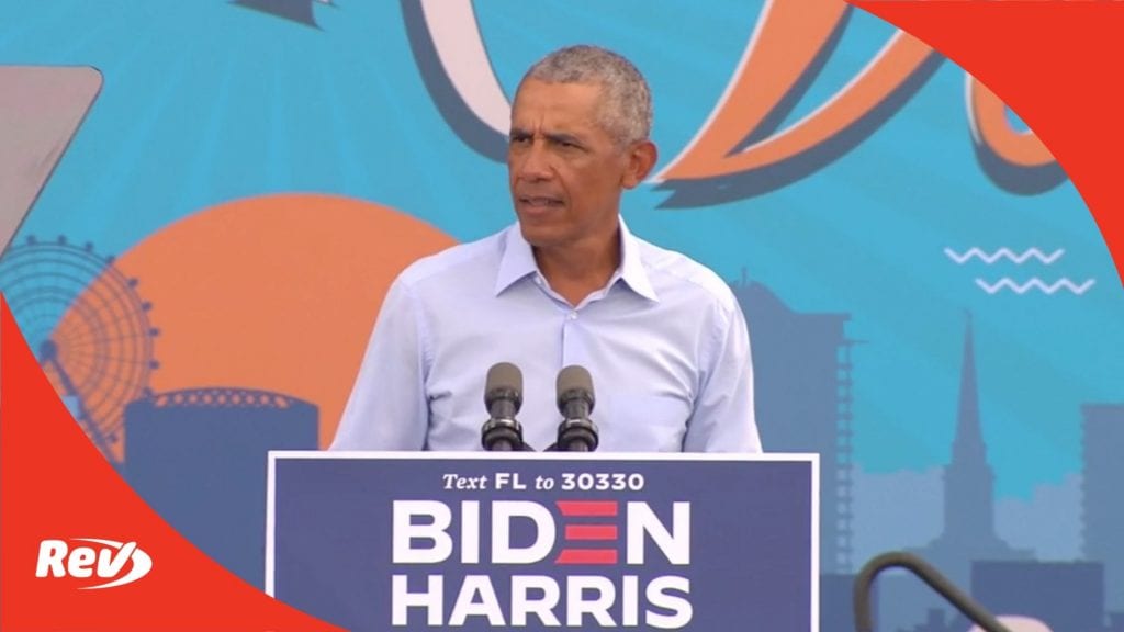 Barack Obama Campaign Speech for Joe Biden Transcript Orlando October 27