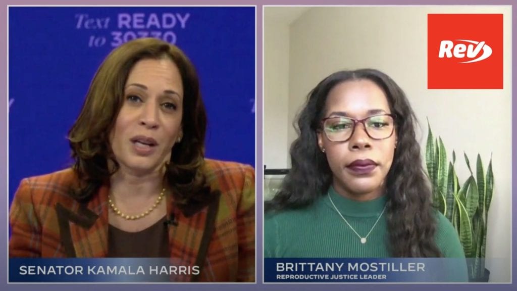Kamala Harris 'Women for Biden' Virtual Rally Transcript October 22