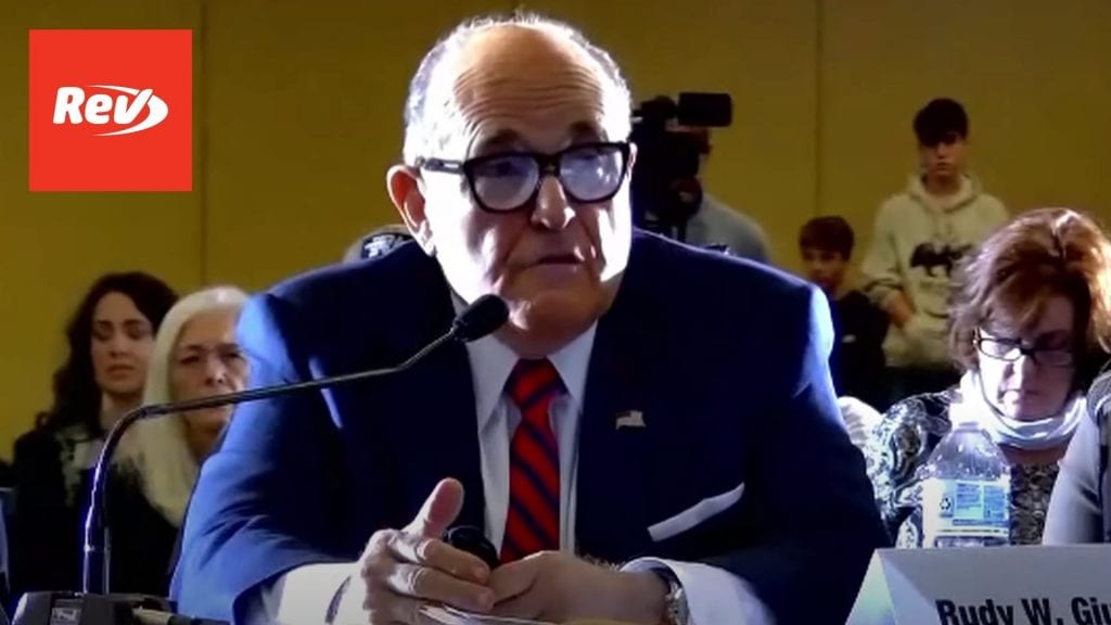 Rudy Giuliani Attends Hearing on Election Pennsylvania
