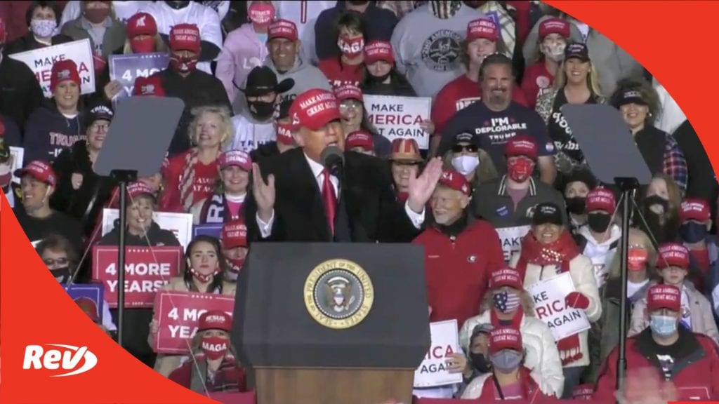 Donald Trump Rally Speech Transcript Rome, Georgia November 1