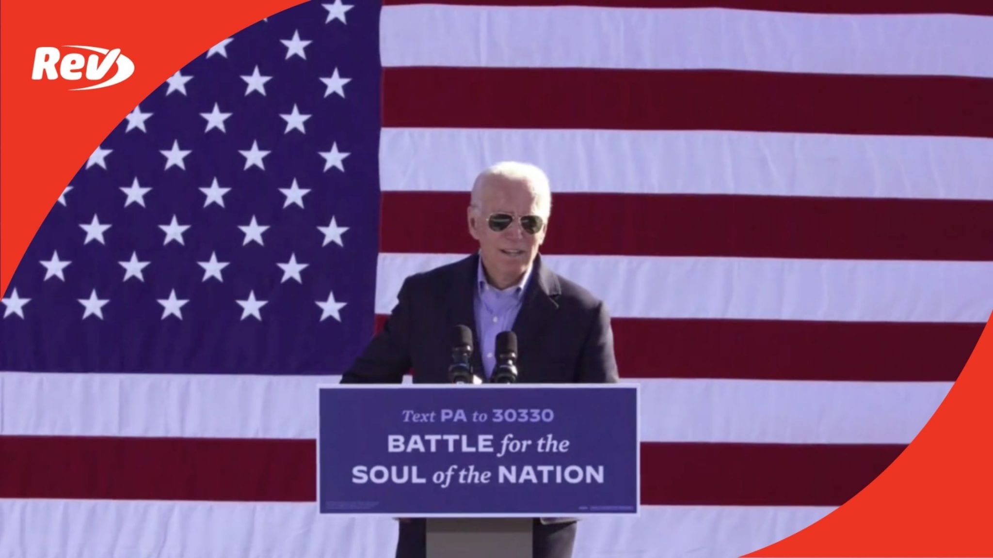 Joe Biden Campaign Speech Beaver County, Pennsylvania November 2