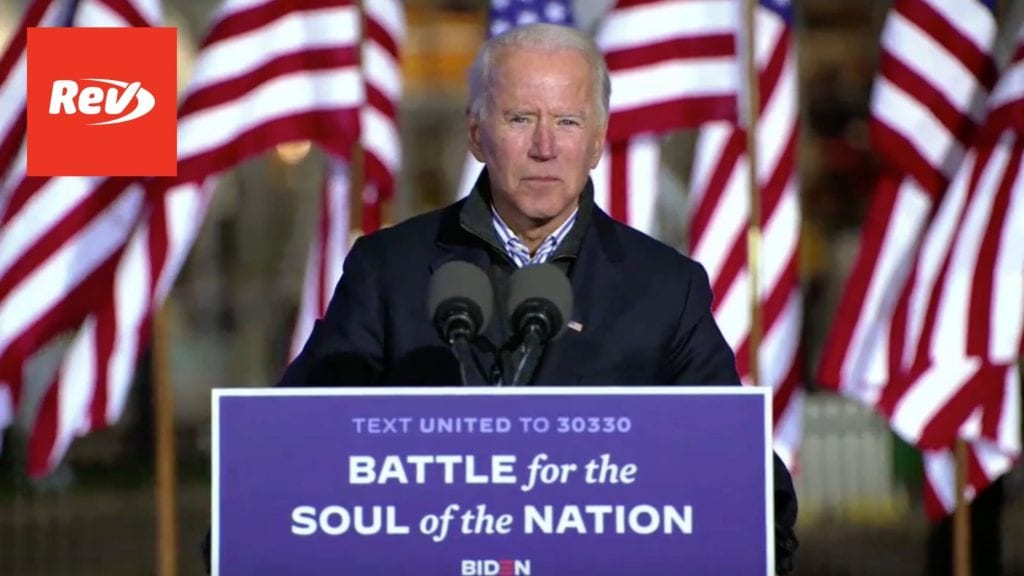 Joe Biden & Kamala Harris Election Day Eve Rally Speech Transcript November 2