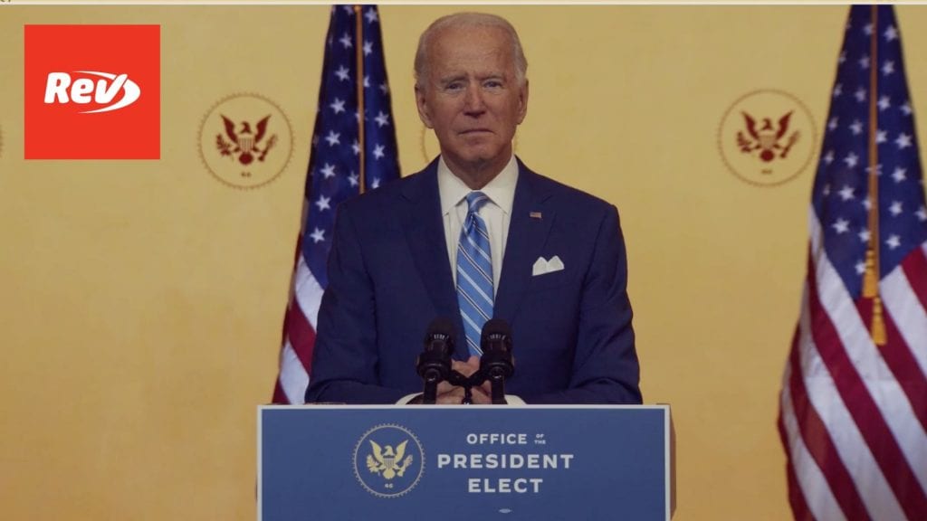 Joe Biden Thanksgiving Address Speech Transcript 2020