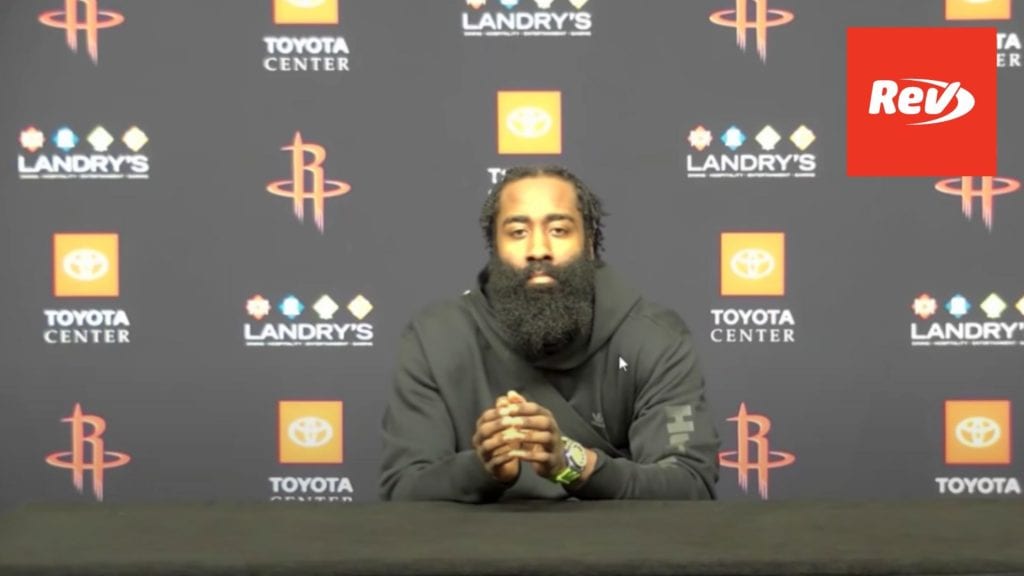 James Harden Press Conference Rockets Can't Be Fixed
