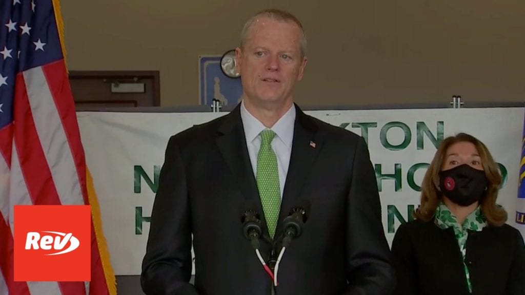 Massachusetts Gov. Charlie Baker Press Conference Transcript March 17: All Adults Eligible for Vaccine April 19