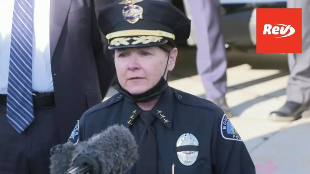 Boulder Police Press Conference Transcript on Supermarket Shooting March 23