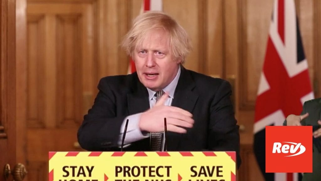 UK Prime Minister Boris Johnson COVID-19 Press Conference Transcript March 23